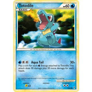 Totodile 74/95 Pokemon TCG HeartGold & SoulSilver Call of Legends