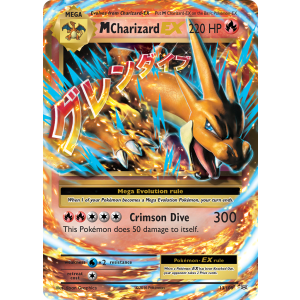 Rare Holo EX M Charizard-EX 13/108 Pokemon TCG XY Evolutions