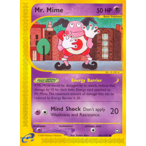 Mr. Mime 95/147 Pokemon TCG E-Card Aquapolis