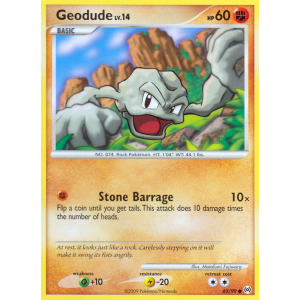 Geodude 65/99 Pokemon TCG Platinum Arceus