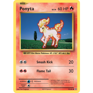 Ponyta 19/108 Pokemon TCG XY Evolutions