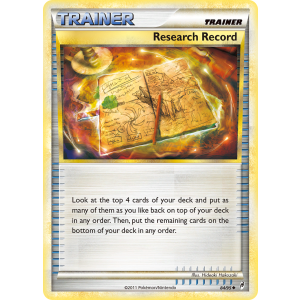 Research Record 84/95 Pokemon TCG HeartGold & SoulSilver Call of Legends