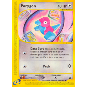 Porygon 103/147 Pokemon TCG E-Card Aquapolis