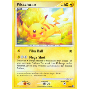 Pikachu 71/99 Pokemon TCG Platinum Arceus