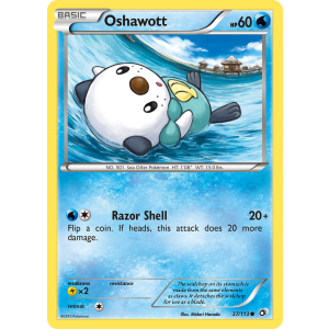 Oshawott 37/113 Pokemon TCG Black & White Legendary Treasures