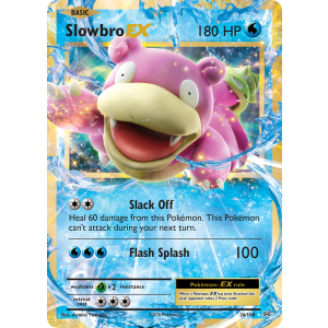 Rare Holo EX Slowbro-EX 26/108 Pokemon TCG XY Evolutions