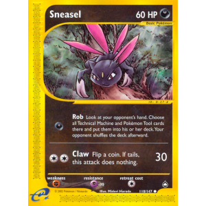 Sneasel 110/147 Pokemon TCG E-Card Aquapolis