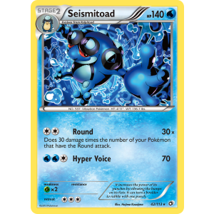 Seismitoad 42/113 Pokemon TCG Black & White Legendary Treasures