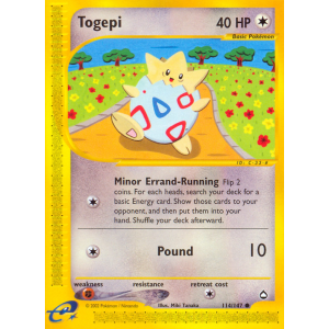 Togepi 114/147 Pokemon TCG E-Card Aquapolis