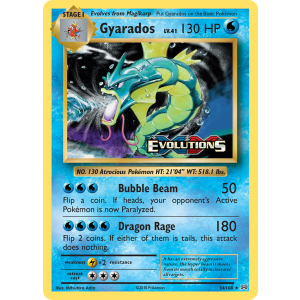 Rare Holo Gyarados 34/108 Pokemon TCG XY Evolutions