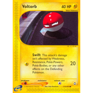 Voltorb 115/147 Pokemon TCG E-Card Aquapolis