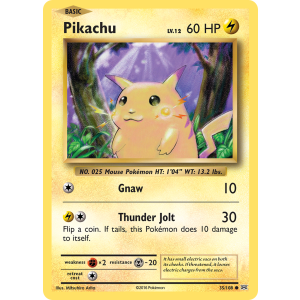 Pikachu 35/108 Pokemon TCG XY Evolutions