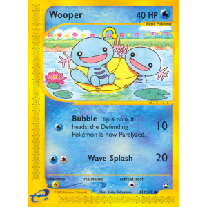 Wooper 117/147 Pokemon TCG E-Card Aquapolis