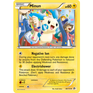 Minun 48/113 Pokemon TCG Black & White Legendary Treasures