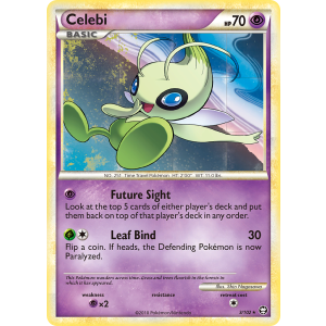 Rare Holo Celebi 3/102 Pokemon TCG HeartGold & SoulSilver HSTriumphant