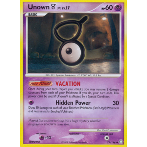 Unown V 79/146 Pokemon TCG Diamond & Pearl Legends Awakened