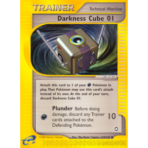 Darkness Cube 01 119/147 Pokemon TCG E-Card Aquapolis