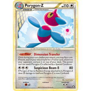 Rare Holo Porygon-Z 7/102 Pokemon TCG HeartGold & SoulSilver HSTriumphant