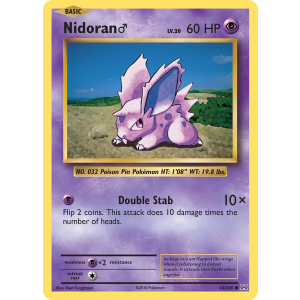 Nidoran 43/108 Pokemon TCG XY Evolutions