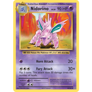 Nidorino 44/108 Pokemon TCG XY Evolutions