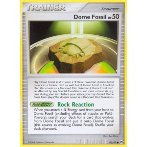 Dome Fossil 92/99 Pokemon TCG Platinum Arceus