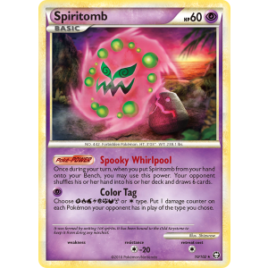 Rare Holo Spiritomb 10/102 Pokemon TCG HeartGold & SoulSilver HSTriumphant