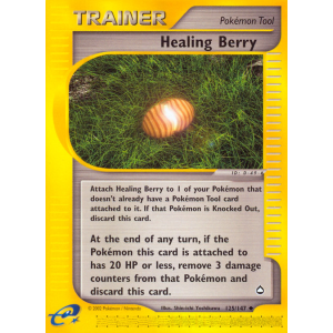 Healing Berry 125/147 Pokemon TCG E-Card Aquapolis