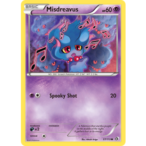 Misdreavus 57/113 Pokemon TCG Black & White Legendary Treasures