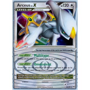 Rare Holo LV.X Arceus LV.X 94/99 Pokemon TCG Platinum Arceus