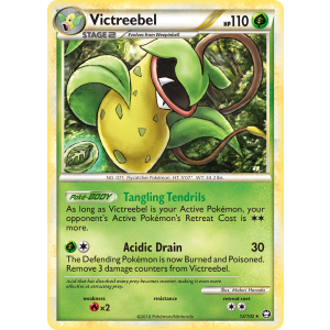 Rare Holo Victreebel 12/102 Pokemon TCG HeartGold & SoulSilver HSTriumphant