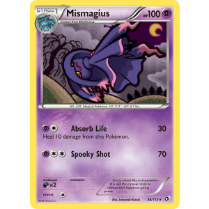 Mismagius 58/113 Pokemon TCG Black & White Legendary Treasures