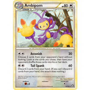 Ambipom 13/102 Pokemon TCG HeartGold & SoulSilver HSTriumphant