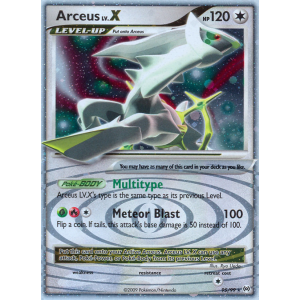 Rare Holo LV.X Arceus LV.X 95/99 Pokemon TCG Platinum Arceus