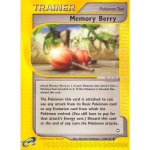 Memory Berry 128/147 Pokemon TCG E-Card Aquapolis