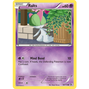 Ralts 59/113 Pokemon TCG Black & White Legendary Treasures