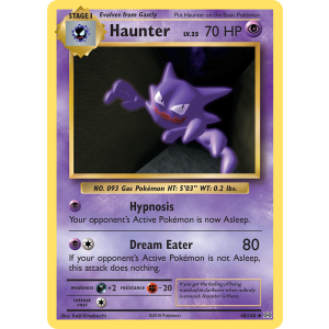 Haunter 48/108 Pokemon TCG XY Evolutions