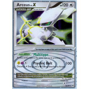 Rare Holo LV.X Arceus LV.X 96/99 Pokemon TCG Platinum Arceus