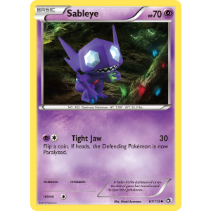 Sableye 61/113 Pokemon TCG Black & White Legendary Treasures