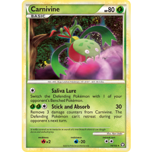 Carnivine 16/102 Pokemon TCG HeartGold & SoulSilver HSTriumphant