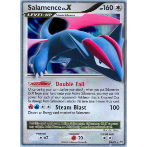 Rare Holo LV.X Salamence LV.X 98/99 Pokemon TCG Platinum Arceus