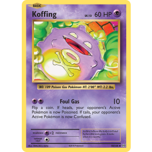 Koffing 50/108 Pokemon TCG XY Evolutions