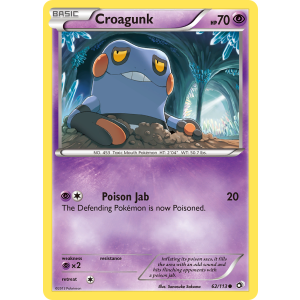 Croagunk 62/113 Pokemon TCG Black & White Legendary Treasures