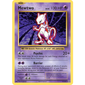 Mewtwo 51/108 Pokemon TCG XY Evolutions