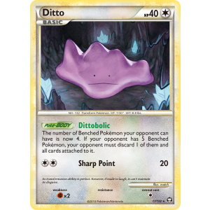 Ditto 17/102 Pokemon TCG HeartGold & SoulSilver HSTriumphant