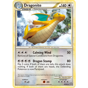 Dragonite 18/102 Pokemon TCG HeartGold & SoulSilver HSTriumphant