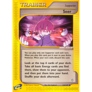 Seer 133/147 Pokemon TCG E-Card Aquapolis