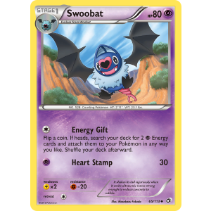 Swoobat 65/113 Pokemon TCG Black & White Legendary Treasures