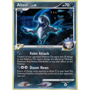 Rare Holo Absol G 1/147 Pokemon TCG Platinum Supreme Victors