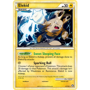 Elekid 21/102 Pokemon TCG HeartGold & SoulSilver HSTriumphant