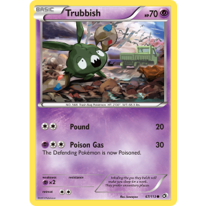 Trubbish 67/113 Pokemon TCG Black & White Legendary Treasures